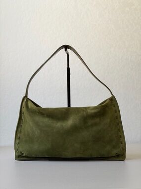 2000 Coach West End Hobo Green Nubuc